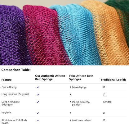 Authentic African Exfoliating Net Bath Sponge