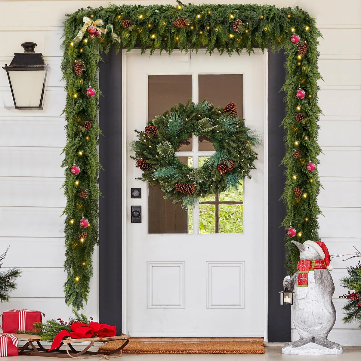 2026 Christmas SALE Pre-lit Christmas Cedar Garland