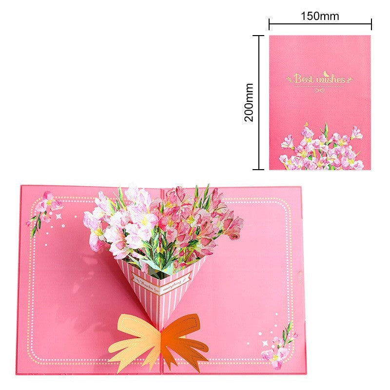 Paper Love Mother's Day Card, Happy Mothers Day Pop Up Card 3D Design