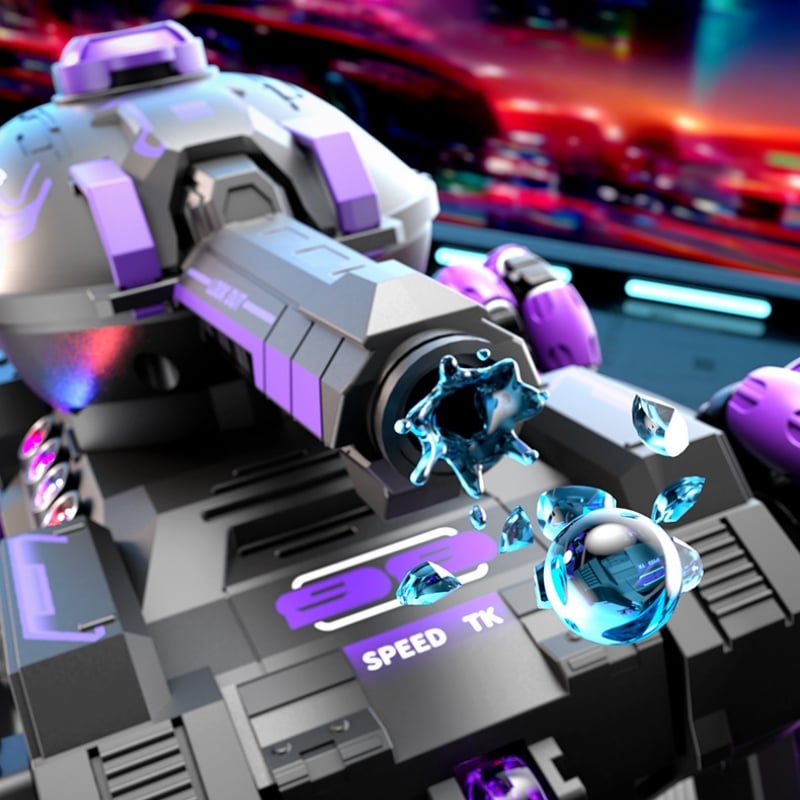 Remote Control Six-Wheel Tank - Transformable for Battle