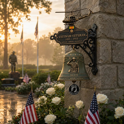 Last Day Promo: 50% OFF - Veteran Tribute Wall Bell