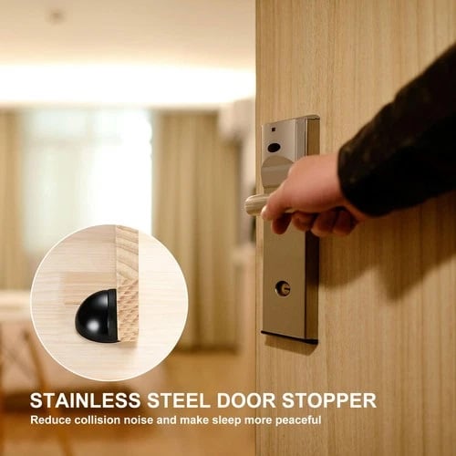 HOT SALEHidden Stainless Steel Rubber Dual-use Door Stopper Door Holders