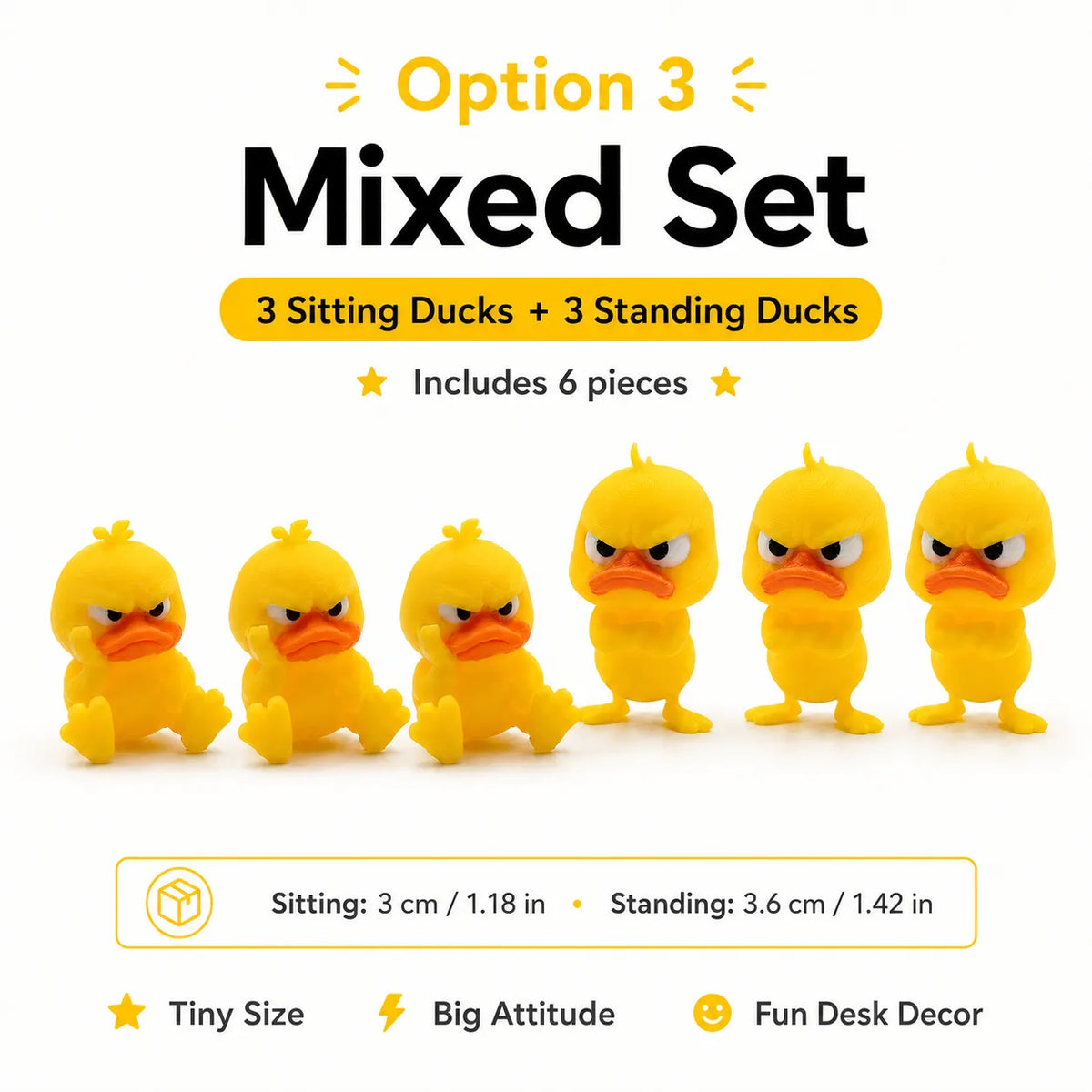 Angry Duck Desk Figurine — Add a Tiny Attitude to Your Space!