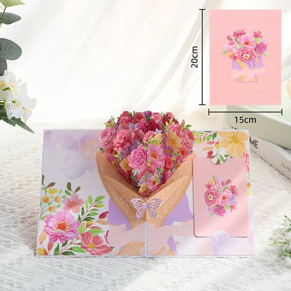 FOREVER-BLOOMING 3D VALENTINE'S POP-UP CARD