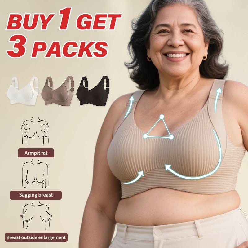 Buy 1 Get 3 Packs Super firming bra | Wire-free bra No more sagging breasts (3-Pack Value Set)
