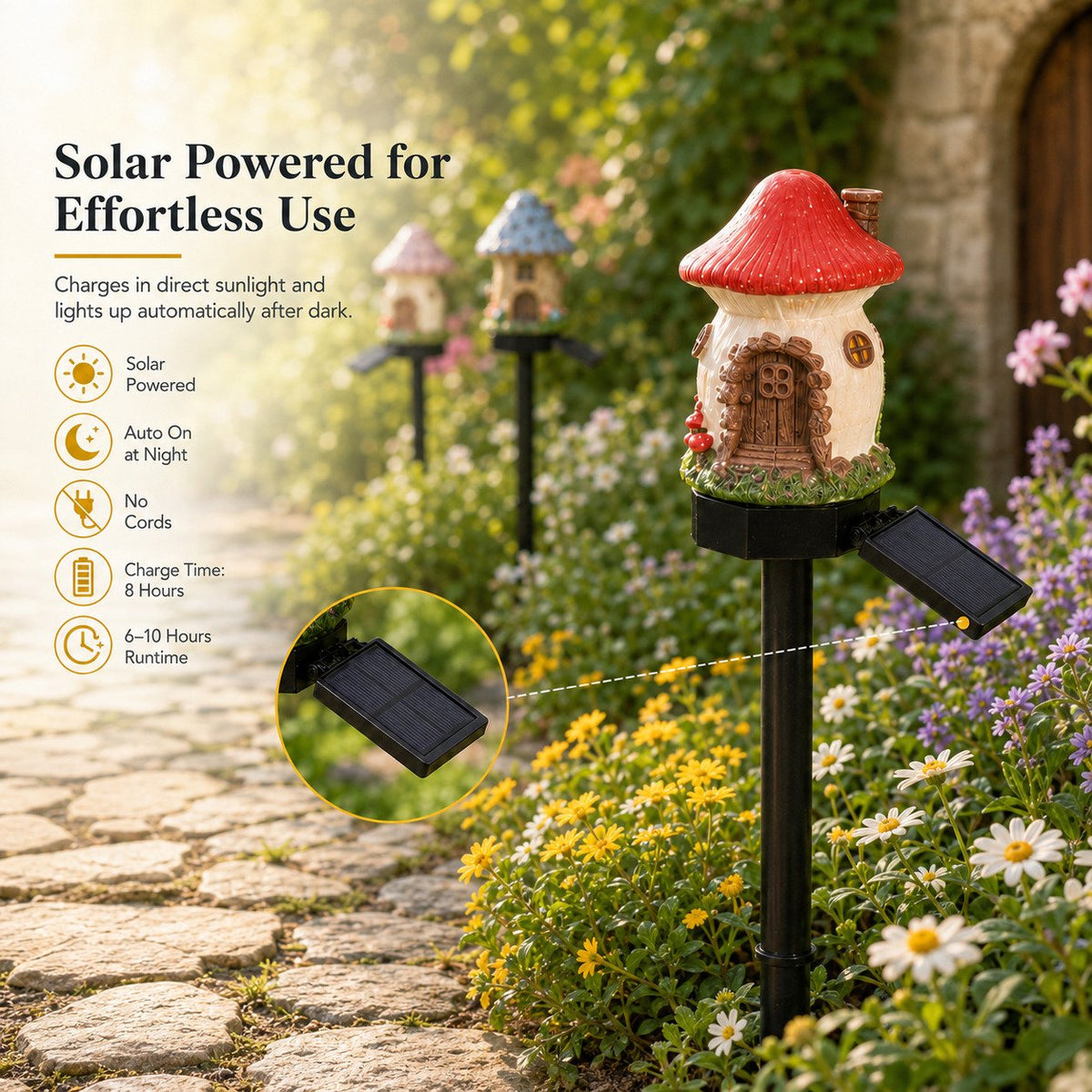 Solar Mushroom Garden Light – Create a Cozy Fairy-Tale Glow Outdoors