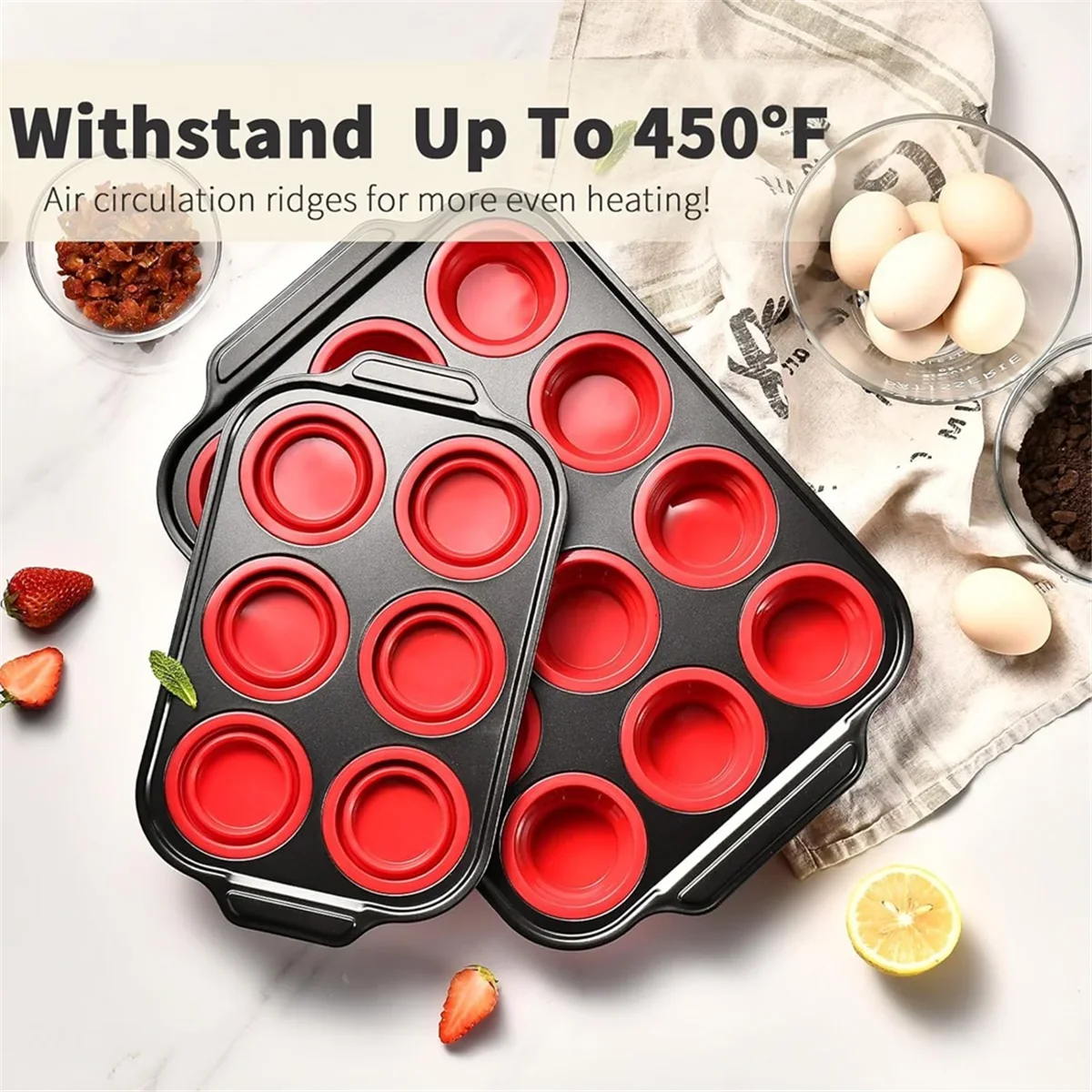UP TO 50% OFF - Press-type Silicone Muffin Pans