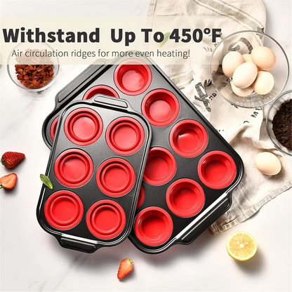 UP TO 50% OFF - Press-type Silicone Muffin Pans