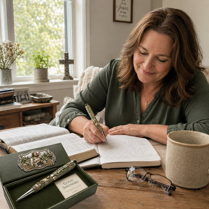 LAST DAY 49% OFF – Sacred Legacy Faith-Inspired Keepsake Pen Collection | 6 Devotional Designs for Prayer Journaling, Bible Study & Meaningful Christian Gifts