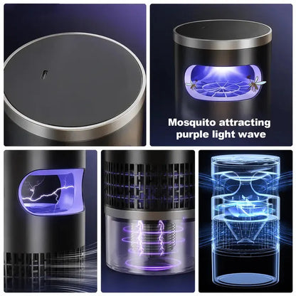 50K+ Sold Indoor Light & Suction Bug Trap Non-Zapper Catcher for Mosquitoes and Flying Insects