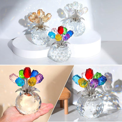Eternal Colorful Rose Ornament – A timeless symbol of love and elegance