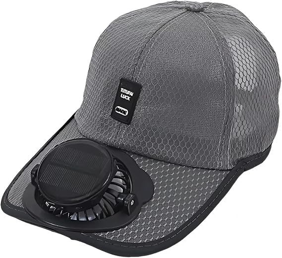 Cooling Solar Fan Hat – UV Protection & Breathable Mesh