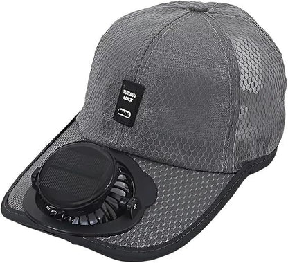 Cooling Solar Fan Hat – UV Protection & Breathable Mesh