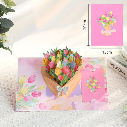FOREVER-BLOOMING 3D VALENTINE'S POP-UP CARD