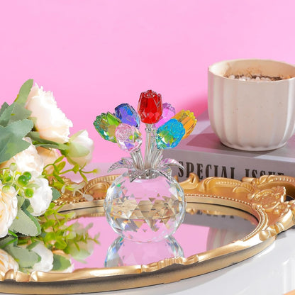 Eternal Colorful Rose Ornament – A timeless symbol of love and elegance
