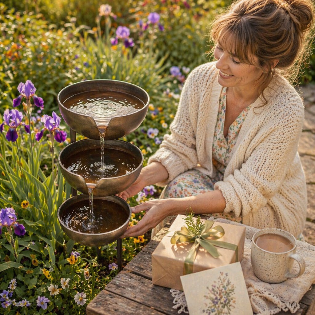 Hot Sale 49% OFFBring Life Back To Your Garden – Peaceful Cascading Rain Catcher Bird Bath For Welcoming Garden Wildlife