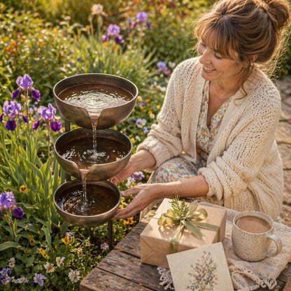 Hot Sale 49% OFFBring Life Back To Your Garden – Peaceful Cascading Rain Catcher Bird Bath For Welcoming Garden Wildlife