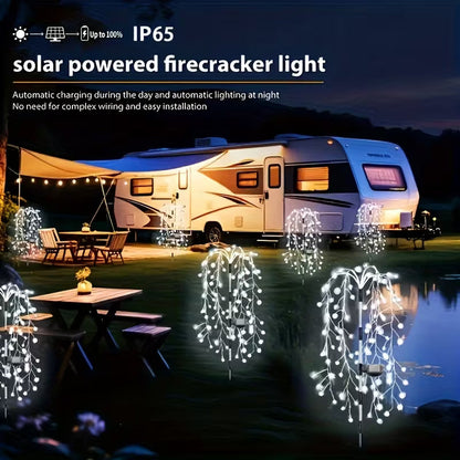 Solar Garden Lights Outdoor Decor – 120 LEDs, IP55 Waterproof, Easy Install