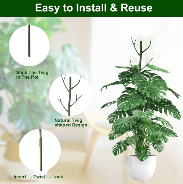 5 pack Stackable, Rot-Proof Plant Support