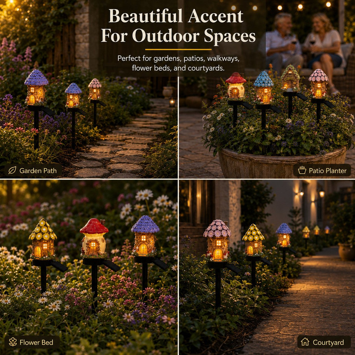 Solar Mushroom Garden Light – Create a Cozy Fairy-Tale Glow Outdoors