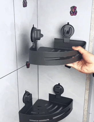 Suction Cup Storage Rack — No Drilling Required, Instantly Adds Storage Space
