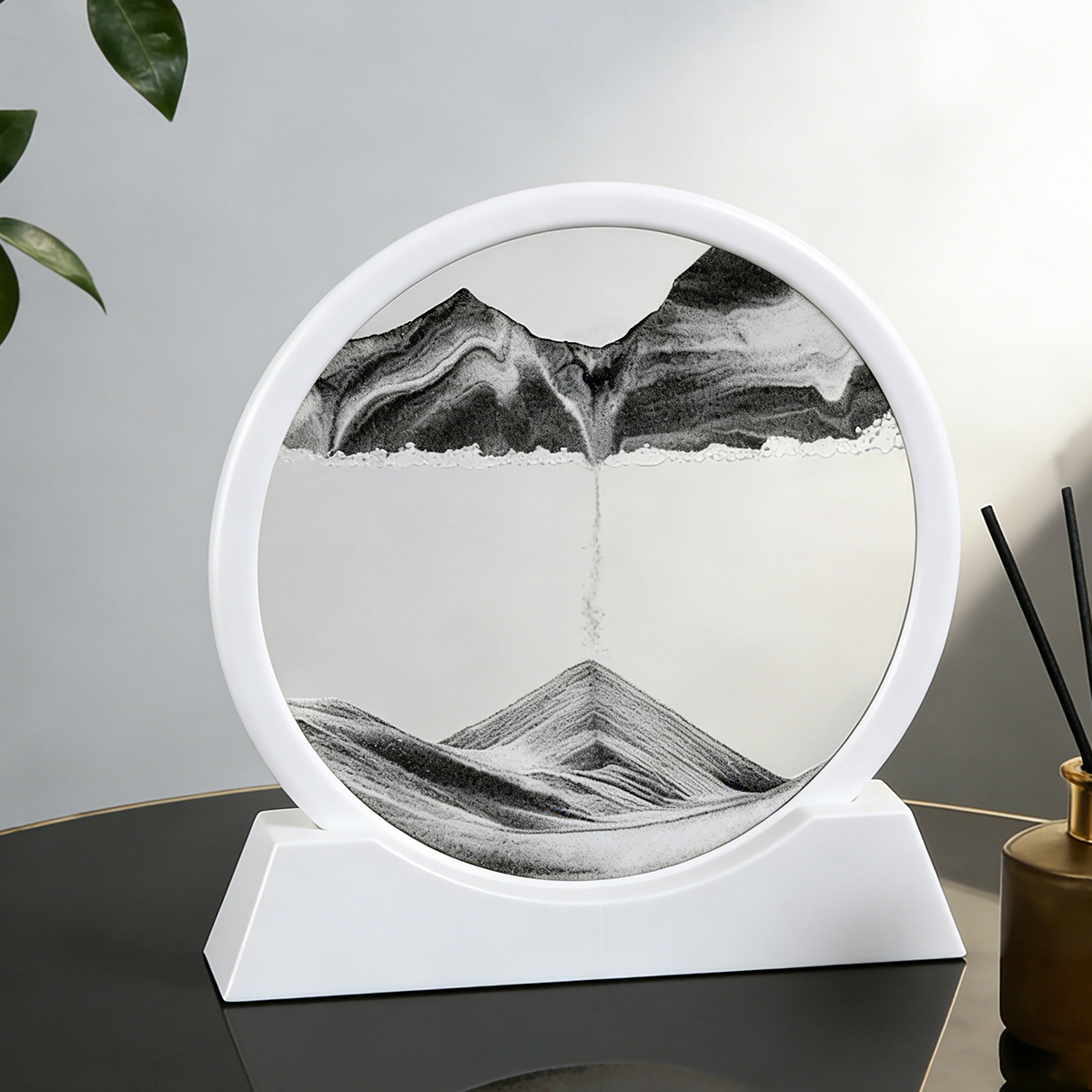 A Masterpiece in Motion: Elegant Sand Art Decor