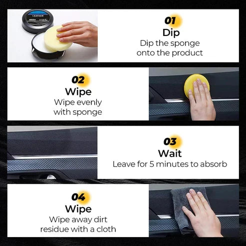 Hot Sale 50% OFFLeather Cleaning and Care Cream &Cleaning Paste for Leather Care