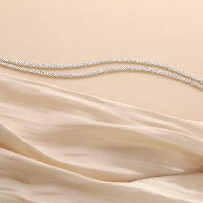 Minimalist Layered Shiny Anklet For Women