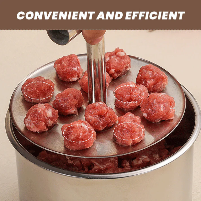 2026 Kitchen Must-Have Stainless Steel Meatball Maker – Easy Press & Perfect Shape