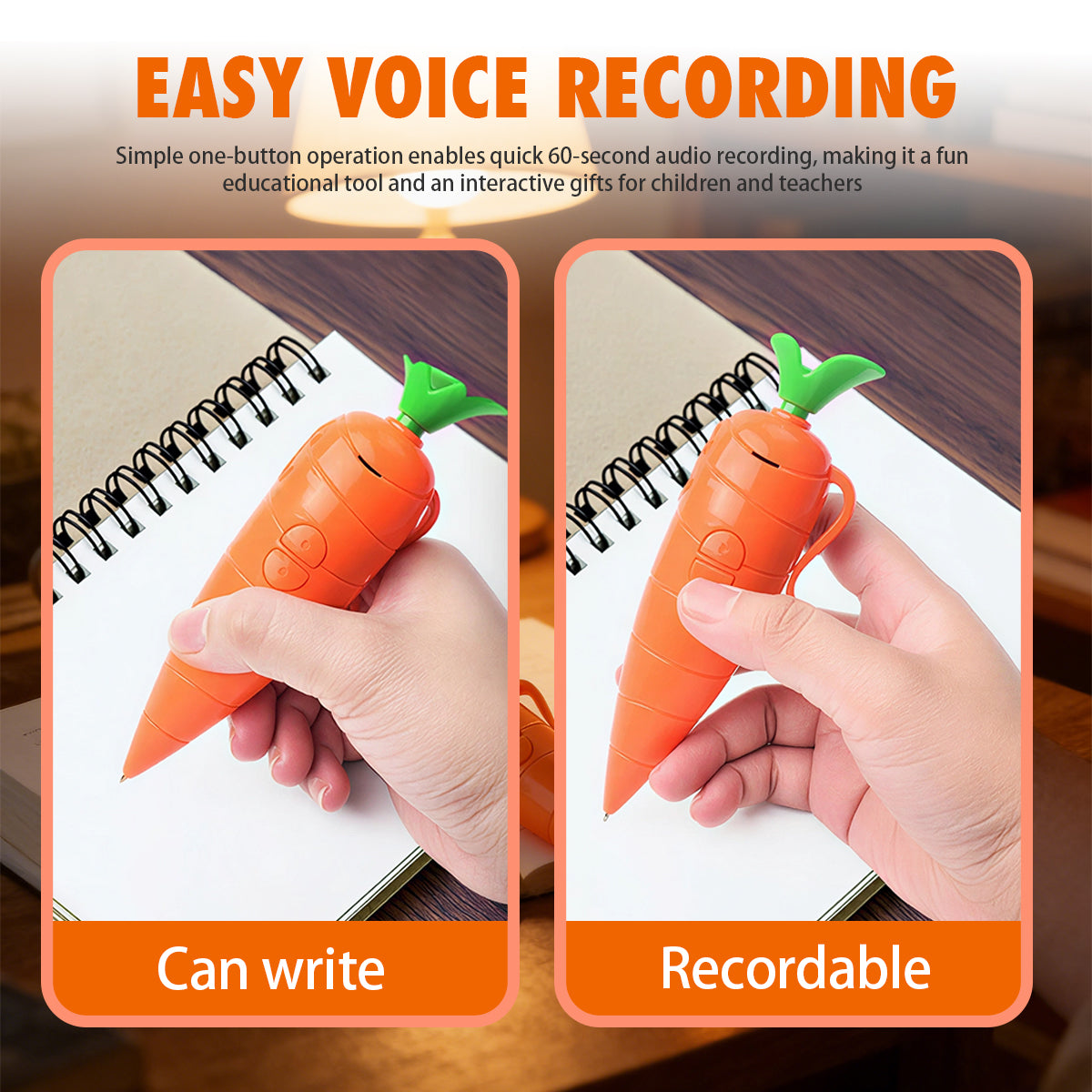 Carrot That Talks: 60-Second Voice-Recording Magic Pen