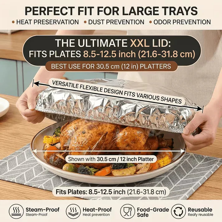 Reusable Aluminum Foil Food Cover (40pcs)