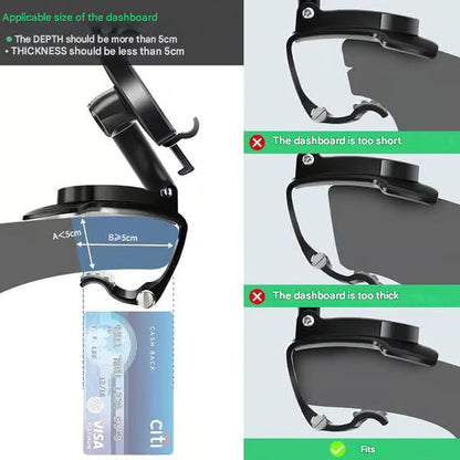 New Arrival 360° Rotating Car Phone Mount – Secure & Adjustable for Easy Viewing