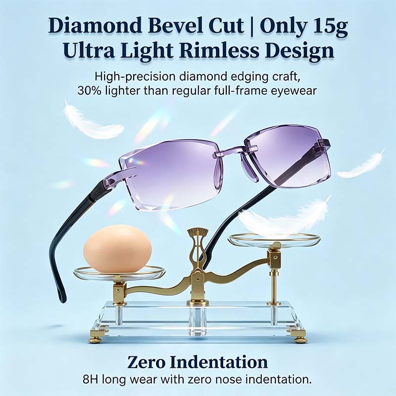 Smart Zoom Diamond-Cut Reading Glasses