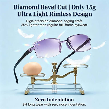 Smart Zoom Diamond-Cut Reading Glasses
