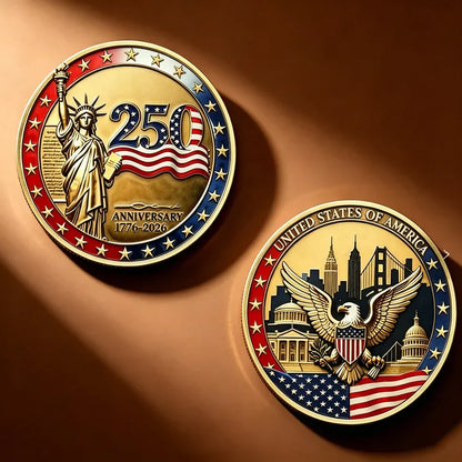 LAST DAY 50% OFF9PCS USA 250th Anniversary Commemorative Coin Gift Set