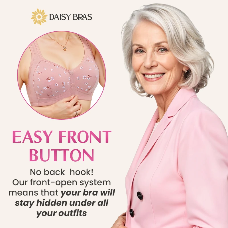 Daisy - Front-Button Wireless Comfort Bra