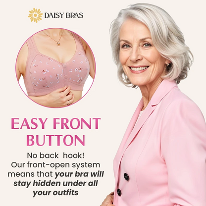 Daisy - Front-Button Wireless Comfort Bra