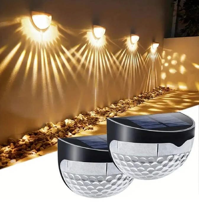 Solar Step Lights – Waterproof Garden Glow in Warm, White & Color Modes