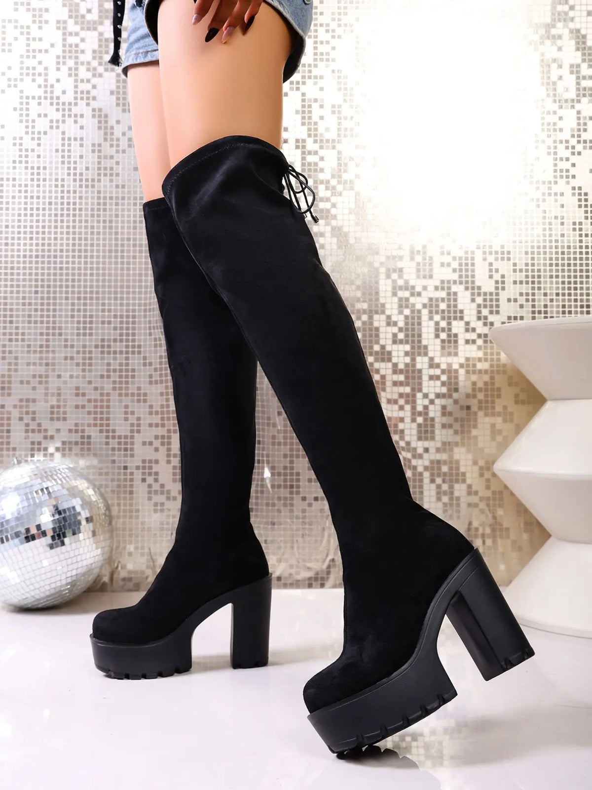Women's Punk Boots – Chunky Sole, Non-Slip