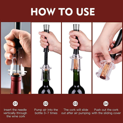 Air Pump Cork Remover Wine Bottle Opener