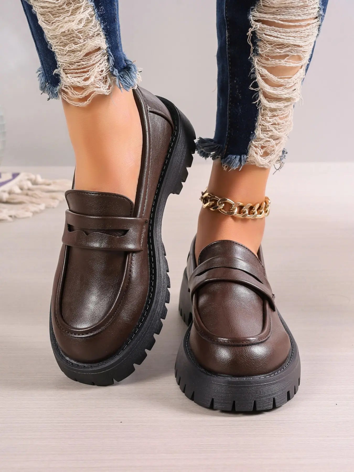 Women's Loafers – Western, Round Toe, Slip-On