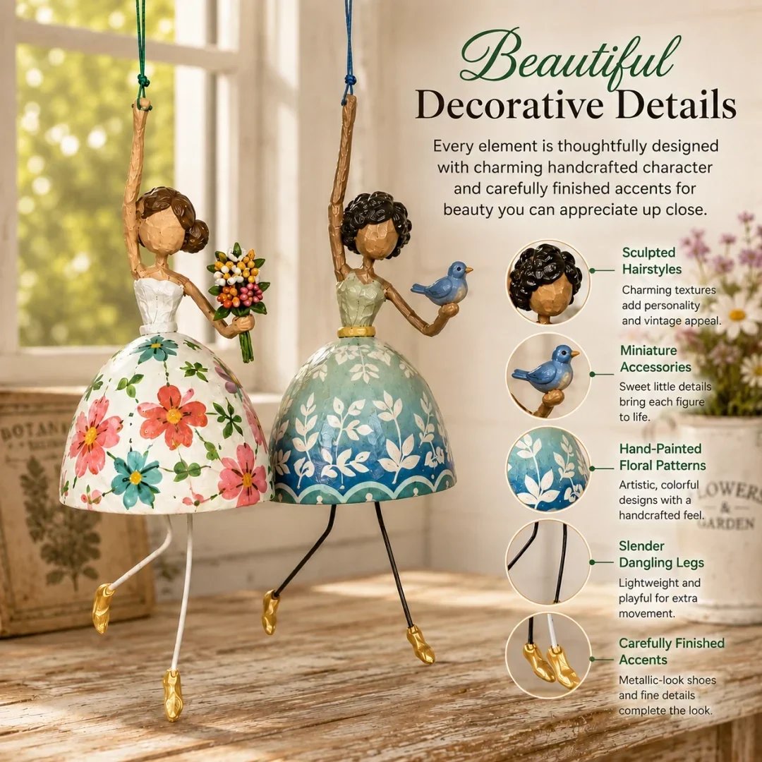Let Your Space Dance — Whimsical Dancing Lady Hanging Ornament