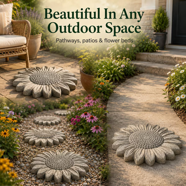 Reusable Sunflower Stepping Stone Mold!!!