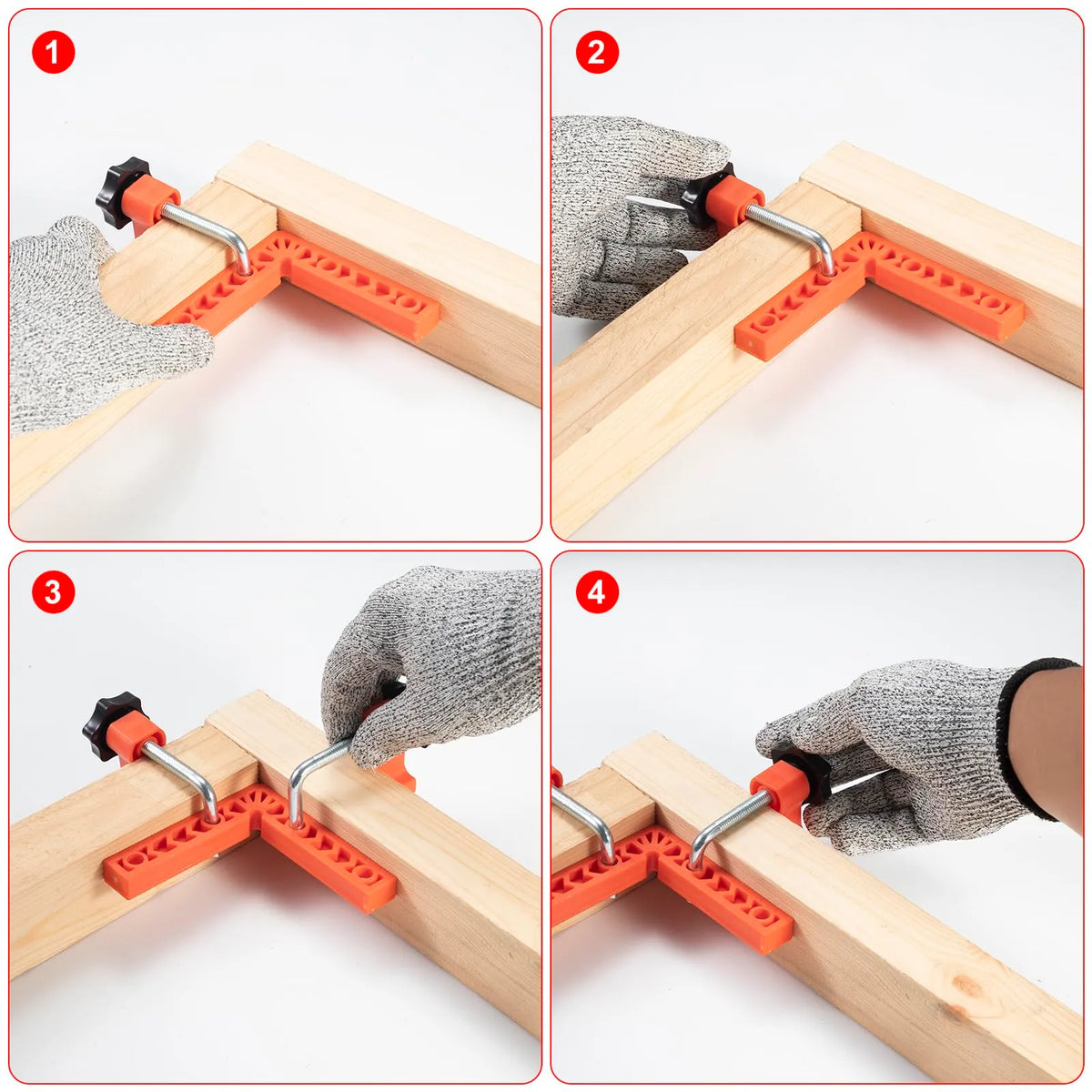 Perfect 90° Corners Made Easy – Professional Corner Clamp & Positioning Jig Set for Woodworking