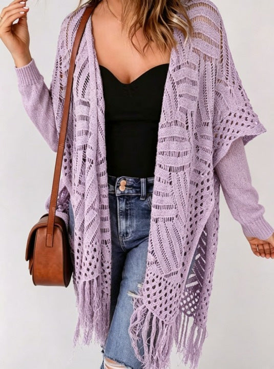 2026 Women's Lightweight Knit Cardigan Perfect for outdoor beach vacations and sun protection