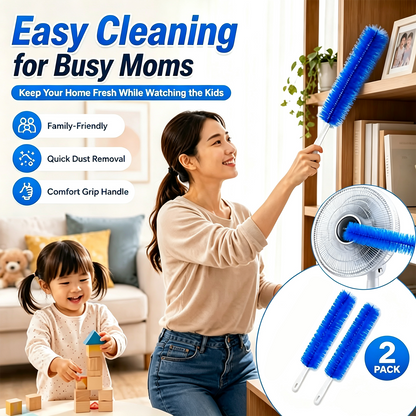 2 Counts Bendable Microfiber Head,Reusable Dust Remover