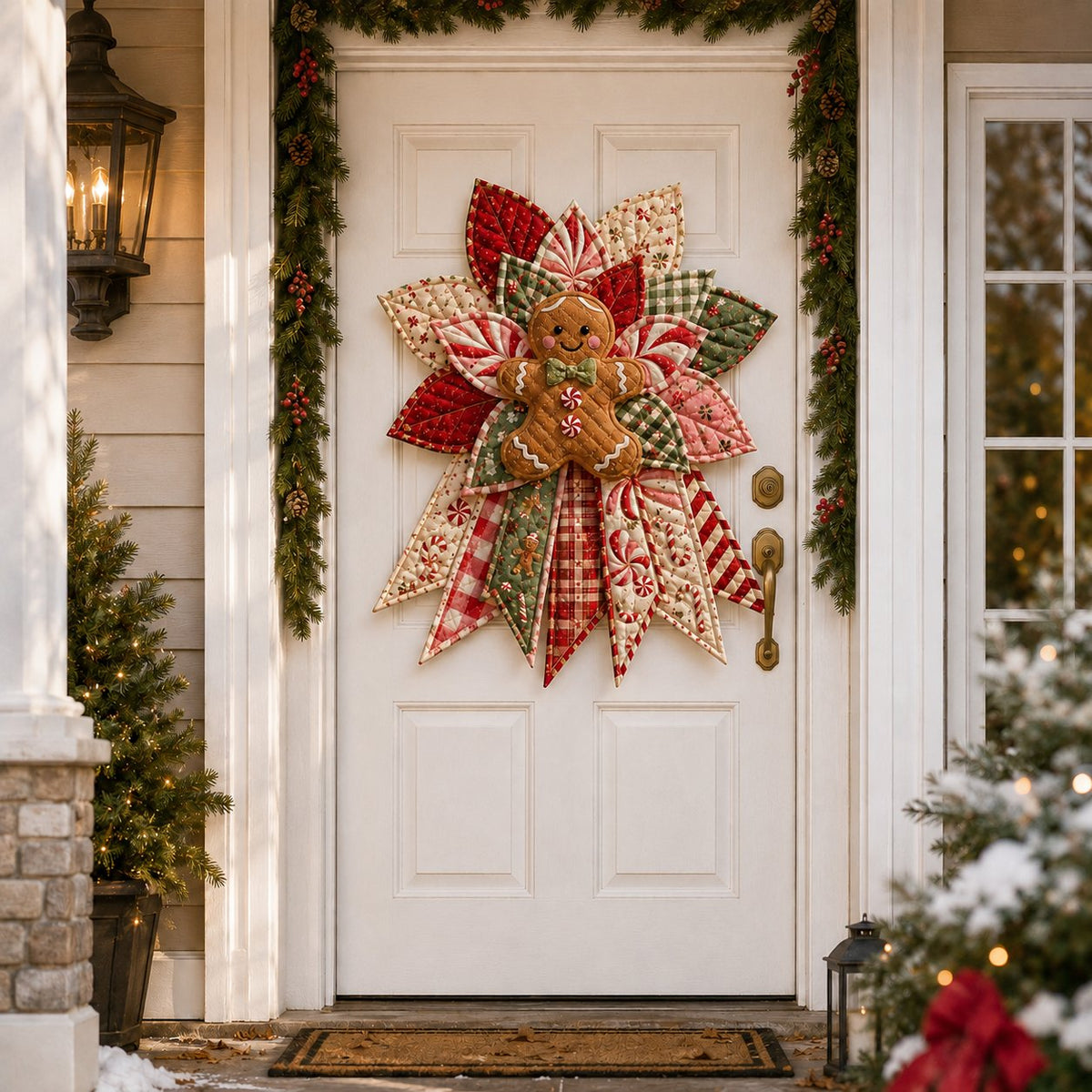 Beginner-Friendly Oversized Christmas Character Quilted Door Hanger Sewing Kit | Complete Kit with All Tools & Step-by-Step Guide Included