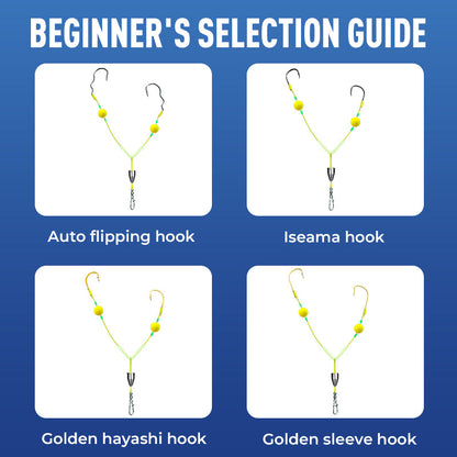 Angler's Favorite Double-Hook Bottom Rig – Enhanced Hooking Power & Smooth Retrieval