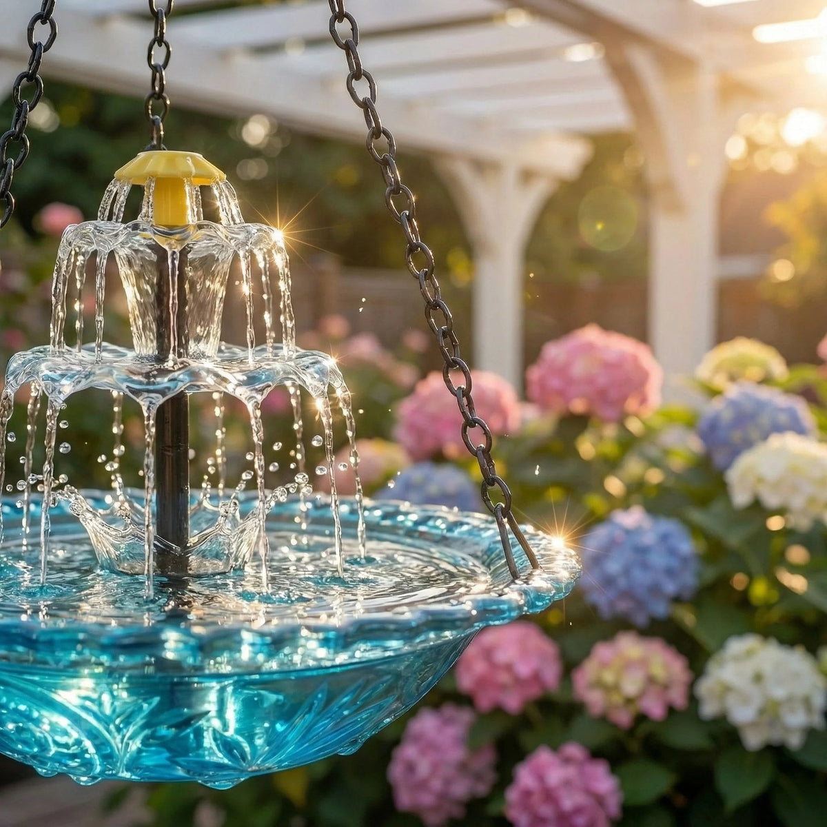 Spring Promotion--Solar Powered Hanging Bird Bath Fountain