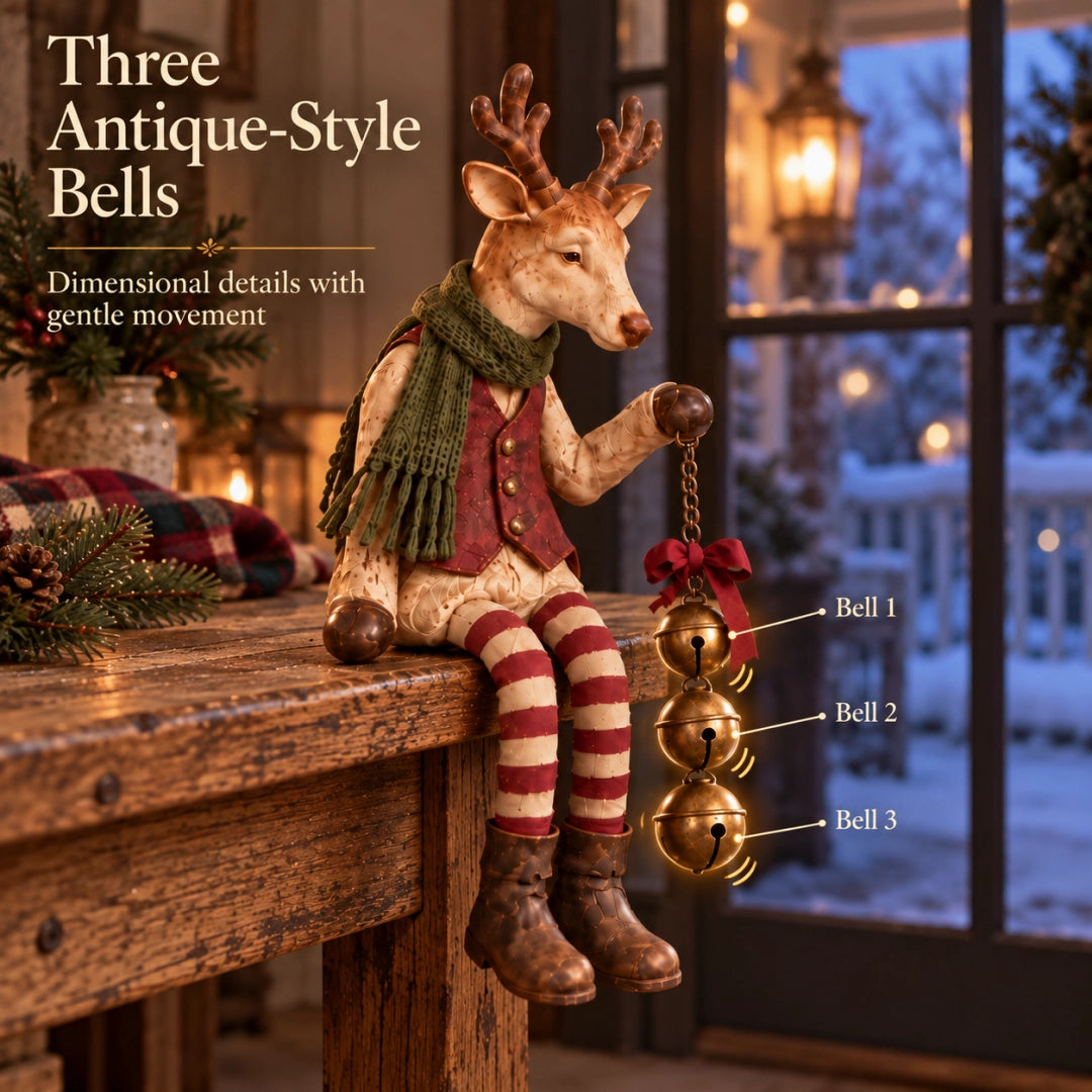 Vintage Old Reindeer Shelf Sitter